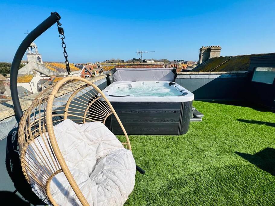 2 Bed Harbourside Penthouse With Hot Tub & Stunning Roof Terrace Weymouth Exterior foto